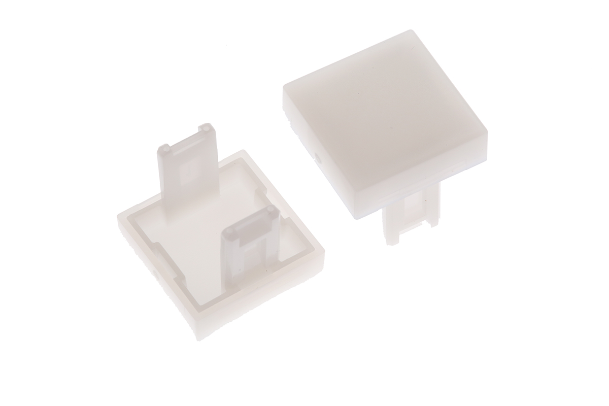 EAO White Square Push Button Lens for Use with 31 Series