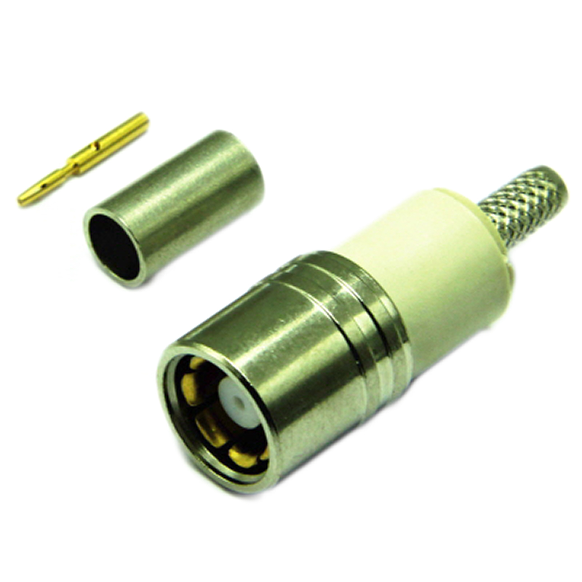 Interface Connectors 2100 Series Cable Female Type 43, 75 Ω, Straight Body Crimp