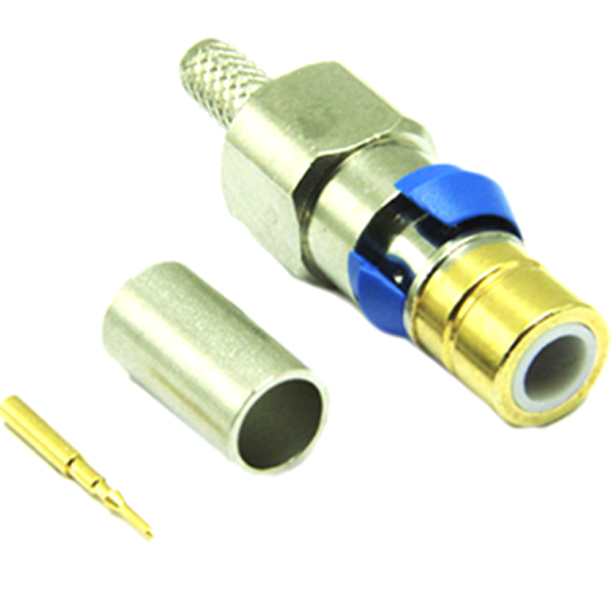 Interface Connectors Cable Male Type 43, 75 Ω, Straight Body Crimp