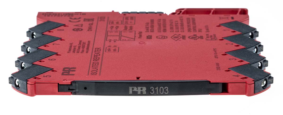 3103 PR Electronics 3100 Series Isolating Signal Converter, Current Input, Current Output, 16.8V dc, 31.2 V dc Supply, ATEX