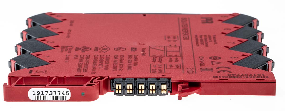 3103 PR Electronics 3100 Series Isolating Signal Converter, Current Input, Current Output, 16.8V dc, 31.2 V dc Supply, ATEX
