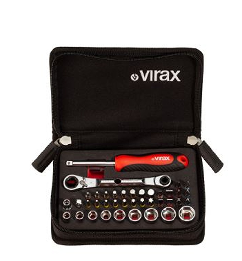 Virax 41-Piece 1/4 in Compact Socket Set