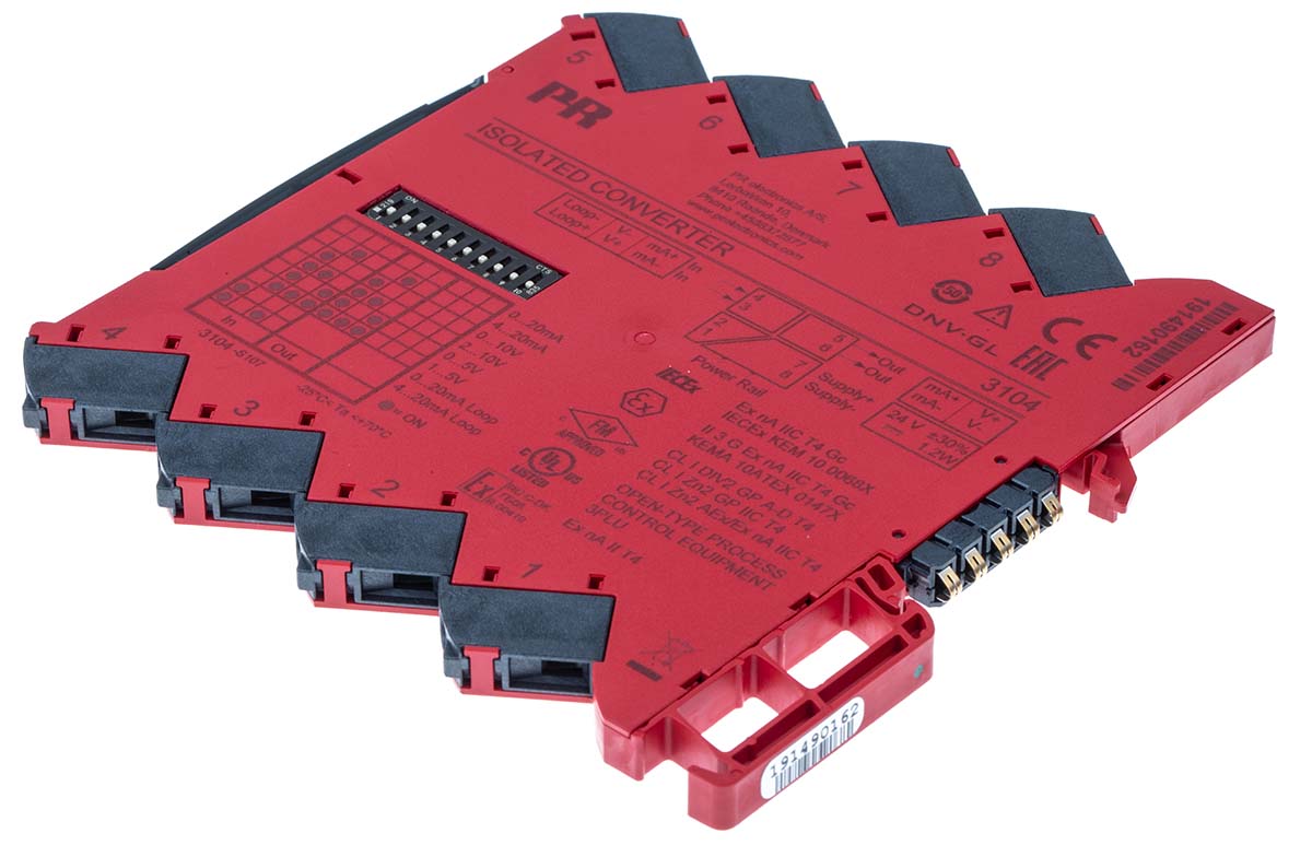 PR Electronics 3100 Series Isolating Signal Converter, Current/Voltage Input, Current/Voltage Output, 16.8V dc, 31.2 V