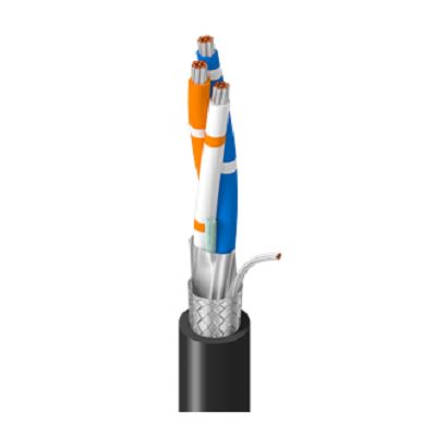 3106a-010500 Belden 3106A Series Multi-Core Industrial Cable, 1 Pairs, 0.36 mm², 152 m, Black Sheath Polyvinyl Chloride