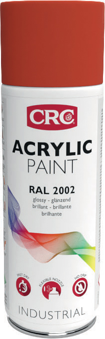 CRC 400 ml RAL 2002 Red, Orange Gloss Spray Paint