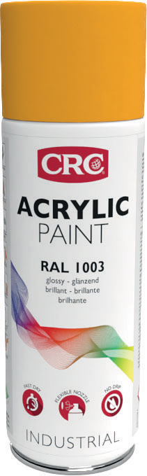 CRC 400 ml Black RAL 1003 Yellow Gloss Spray Paint
