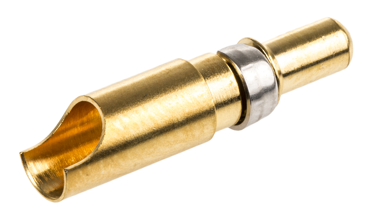 RS PRO, 172704 Series, size 8 AWG Male Solder D-Sub Connector Power Contact, Gold over Nickel Power 8 AWG