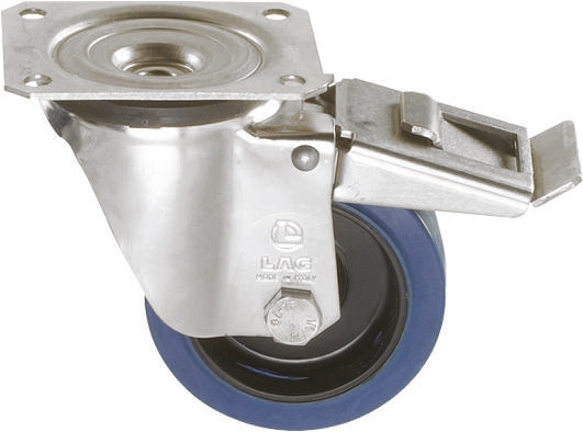 LAG Braked Swivel Castor, 150 kg Capacity, 100 mm Wheel