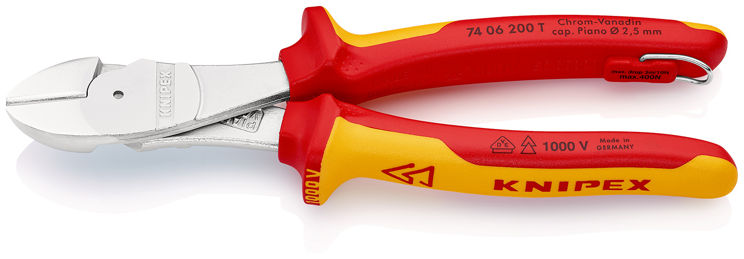 Knipex Knipex VDE/1000V Insulated High Leverage Diagonal Cutter