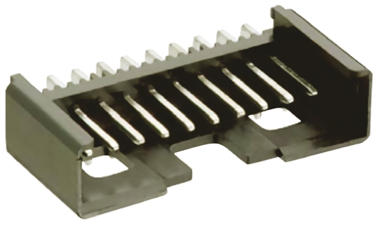 Lumberg Minimodul Series Right Angle Through Hole PCB Header, 6 Contact(s), 2.5 mm Pitch, 1 Row, Shrouded