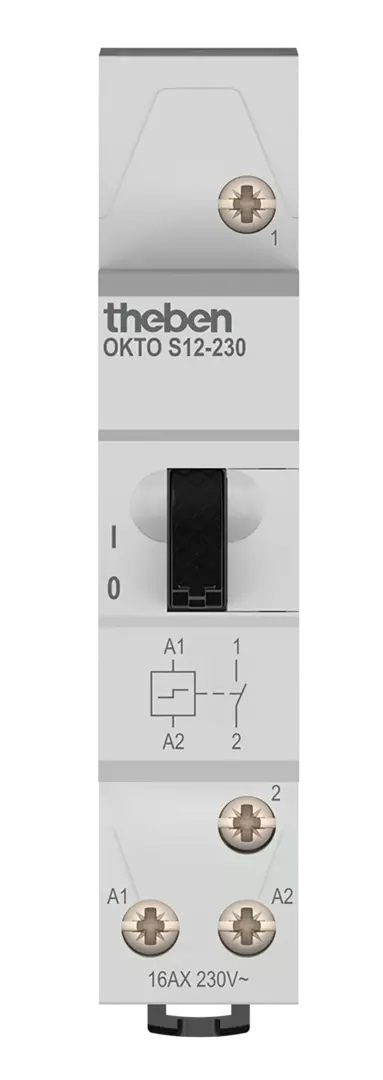 Theben DIN Rail Latching Relay, 230V ac Coil, 16A Switching Current, SPST