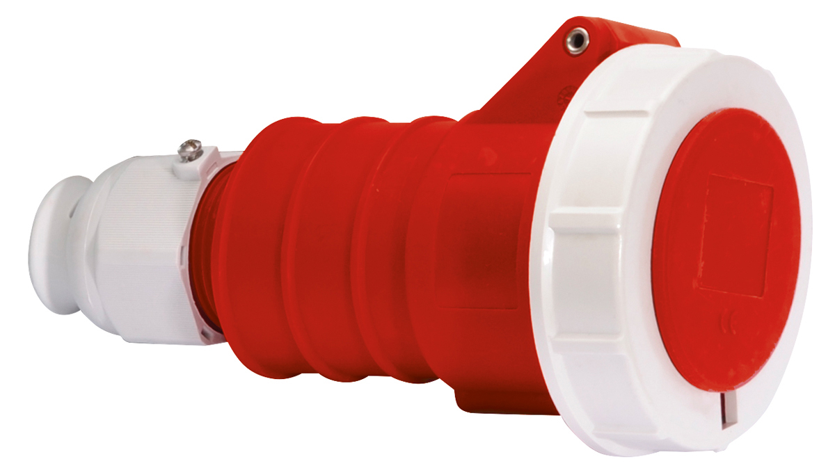 Bals IP67 Red Industrial Power Connector, Cable Mount, 3P+N+PE, Rated At 16A, 415V