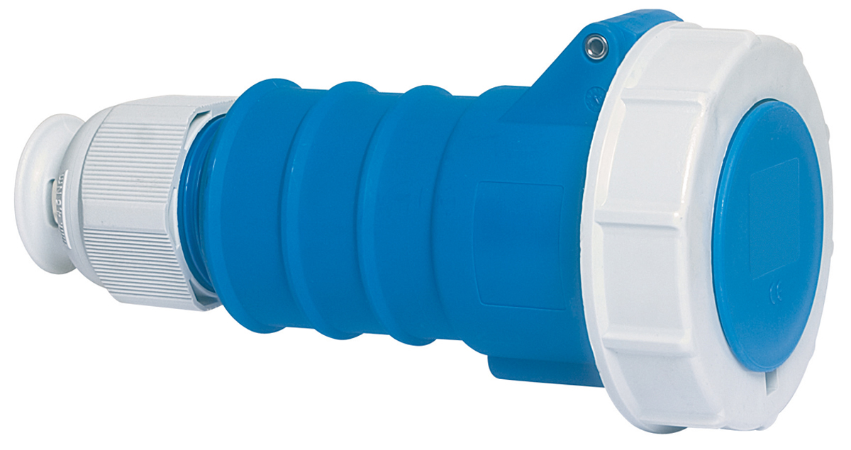 Bals IP67 Blue Industrial Power Connector, Cable Mount, 2P+PE, Rated At 32A, 230V
