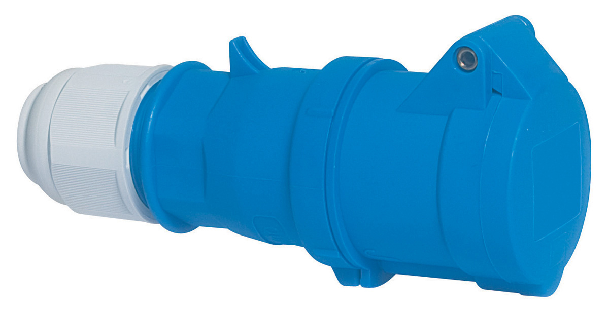 Bals IP44 Blue Industrial Power Connector, Cable Mount, 2P+PE, Rated At 16A, 230V