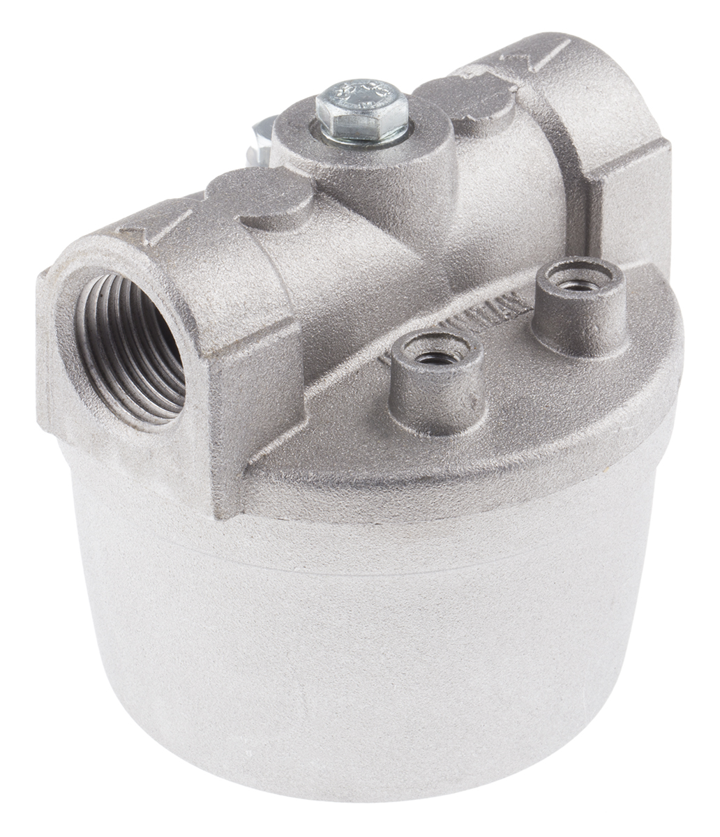 RS PRO 1 bar Aluminium Heating Oil Filter, 1/2 in BSPP, 81 mm 84 mm 81mm