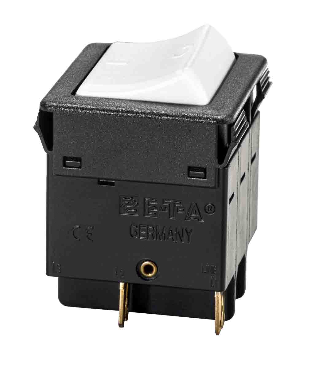 ETA 3130 Thermal Circuit Breaker - 3-Pole, Snap-in, 1A Current Rating, 25 A, 240V ac, 28 V dc