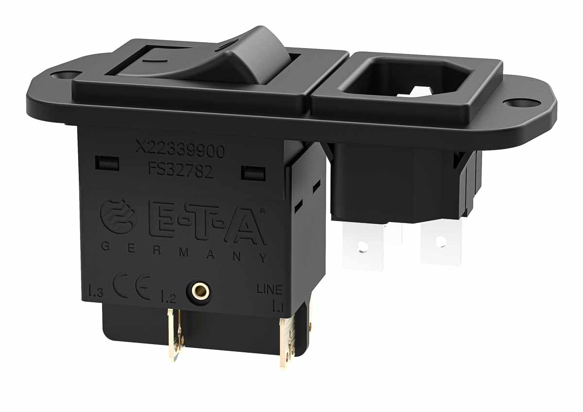 ETA 3130 Thermal Circuit Breaker - 2-Pole, Snap-in, 10A Current Rating, 25 A, 240V ac, 48 V dc