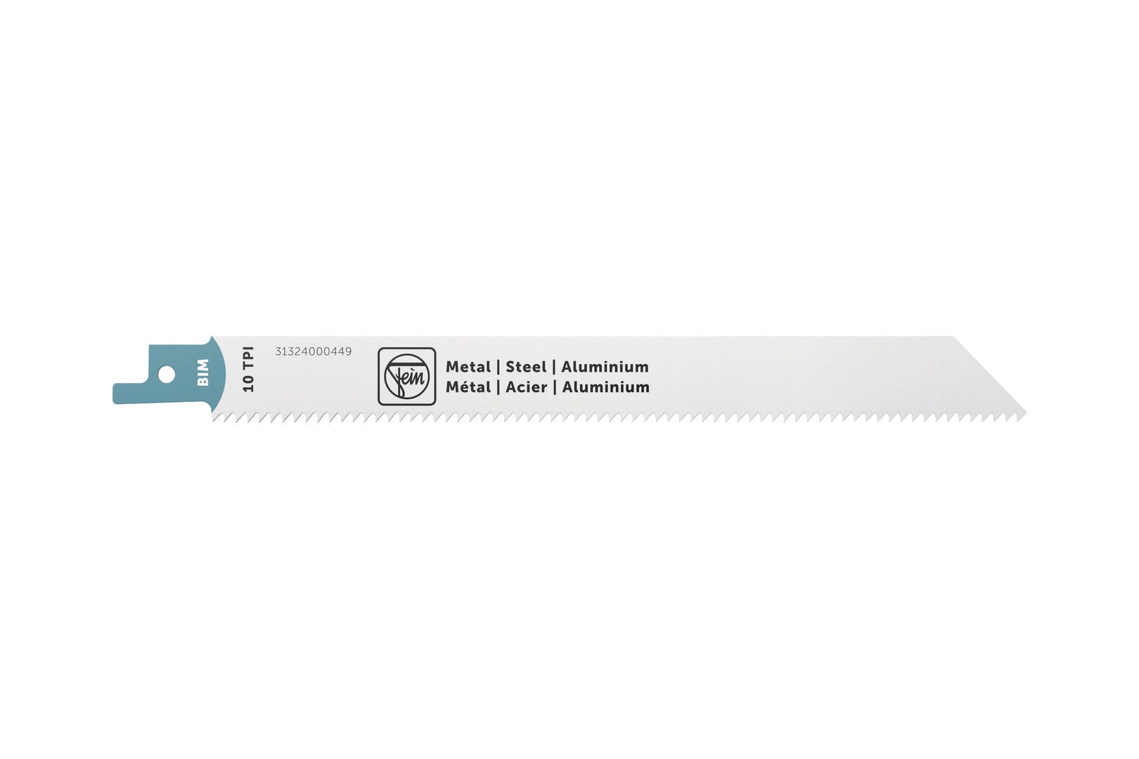 FEIN, 10 Teeth Per Inch Stainless Steel, Steel, Non-Ferrous Metal 200 mm 3