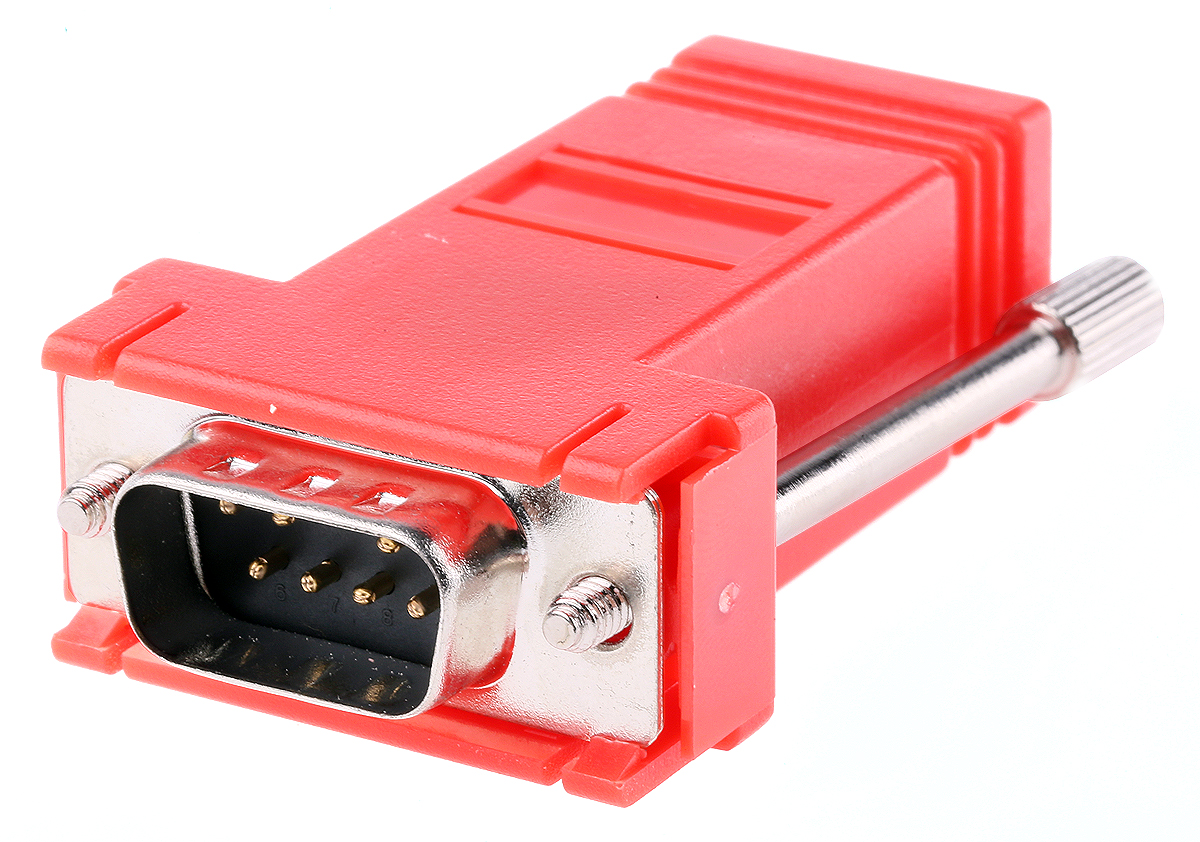 RS PRO D-Sub Adapter 9-Way D-Sub to Male Male RJ45 Female Female