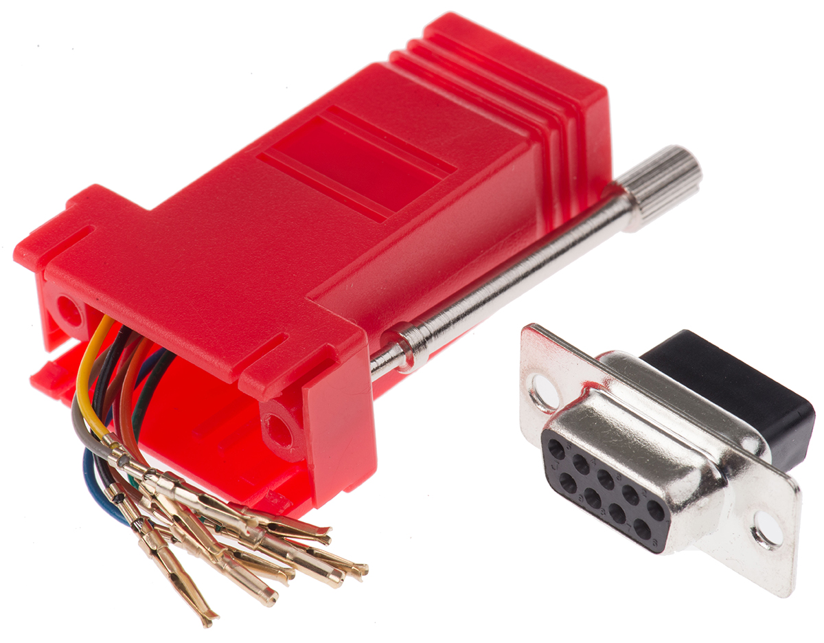 314-8111 RS PRO D-Sub Adapter 9-Way D-Sub to Female Female RJ45 Female Female