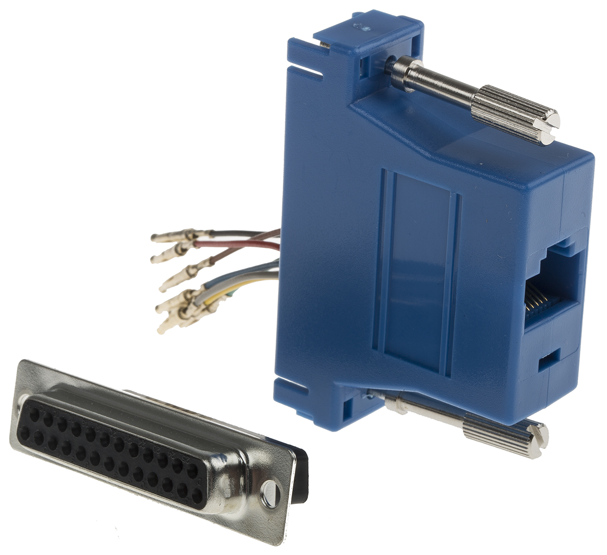 RS PRO D-Sub Adapter 25-Way D-Sub to Female Female RJ45 Female Female