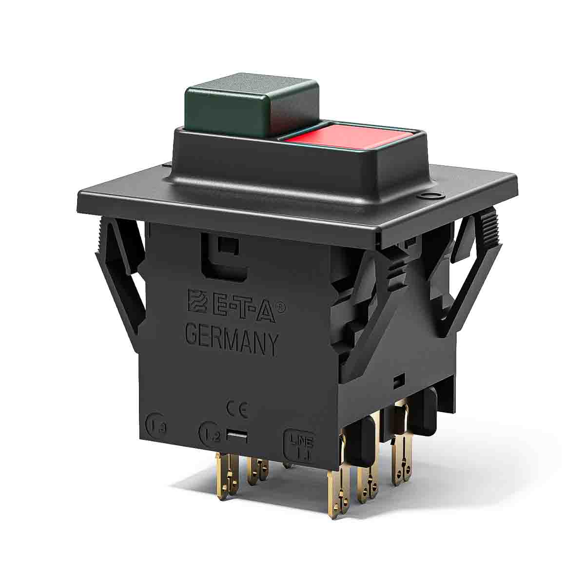 ETA Thermal Overcurrent Circuit Breakers 3140 Thermal Circuit Breaker - 3-Pole, Snap-in, 5A Current Rating, 5 A, 230V