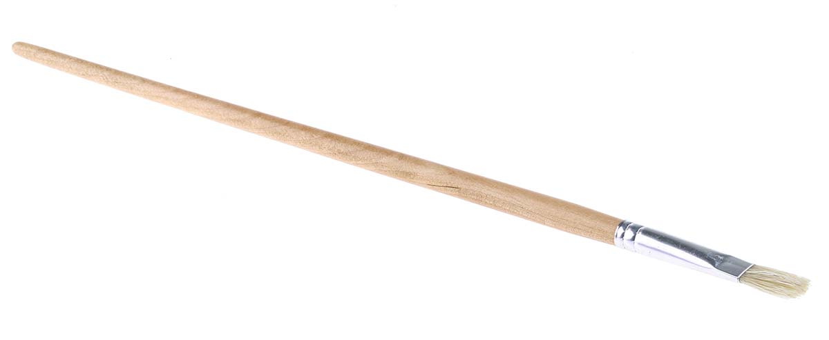 315-2132 Cottam Thin, 9.5 mm Synthetic Paint Brush with Flat Bristles