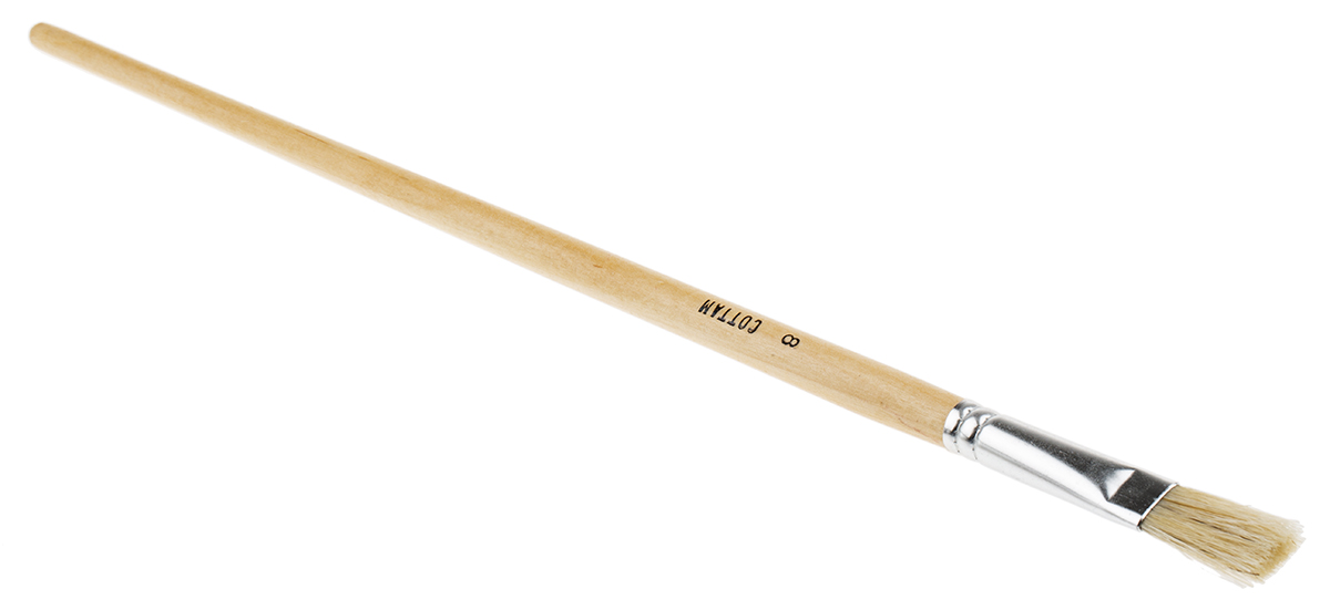 Cottam Thin, 12.7 mm Synthetic Paint Brush with Flat Bristles
