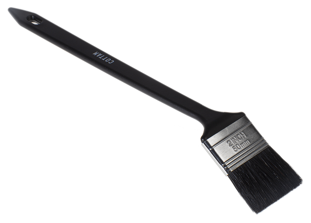 Cottam Medium, 50.8 mm Synthetic Angled Paint Brush with Flat Bristles