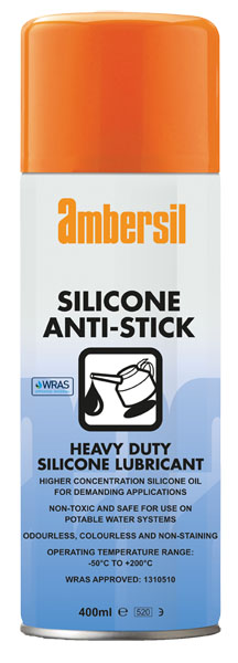 Ambersil Silicone Antistick Lubricant Silicone 400 ml Aerosol