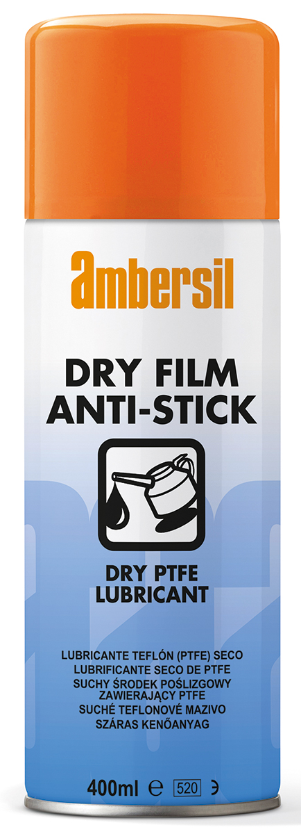 Ambersil Dry Film Anti-Stick Lubricant Polytetrafluoroethylene 400 ml Aerosol