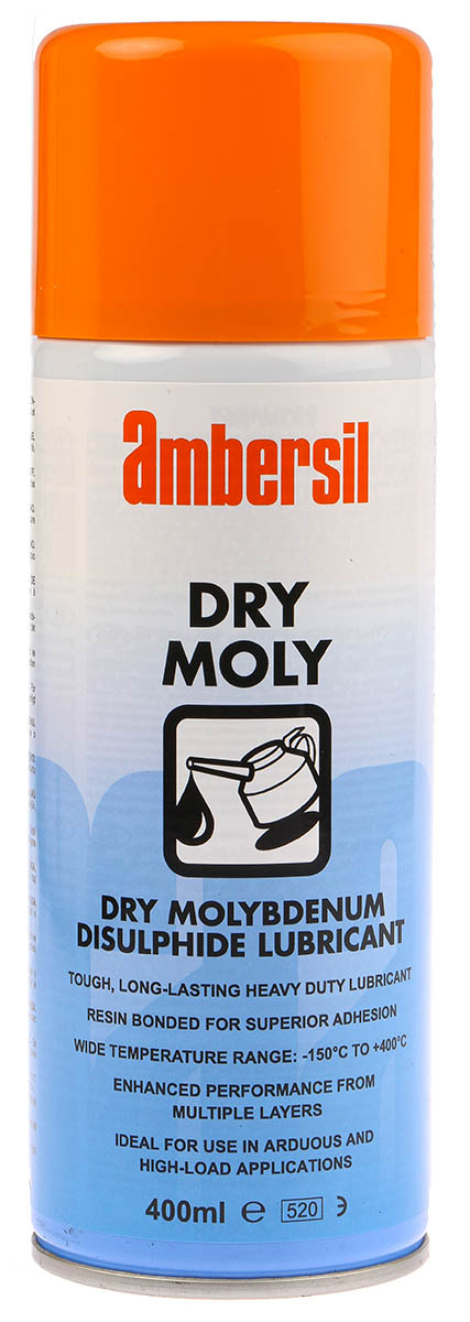 Ambersil Dry Moly Lubricant Molybdenum Disulphide 400 ml Aerosol