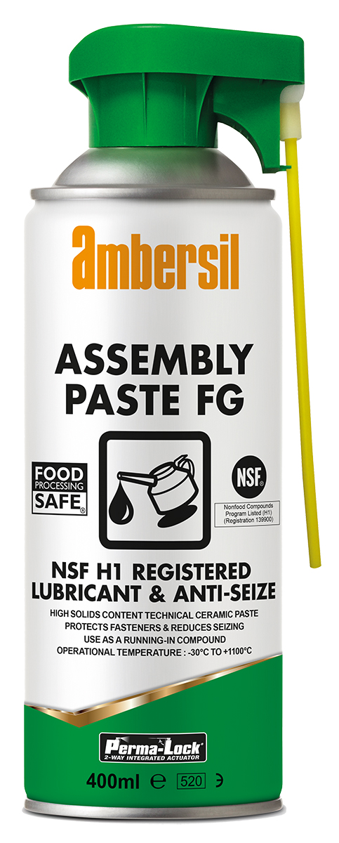 Ambersil Perma-Lock FG Lubricant Copper 400 ml Aerosol