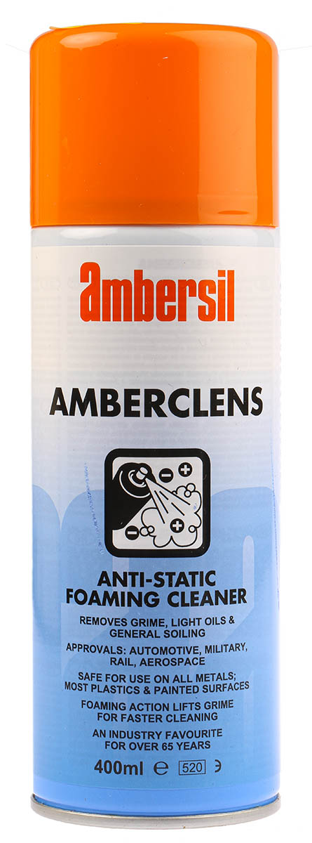 Ambersil Amberclens Anti-Static Foam Cleaner 400 ml Aerosol