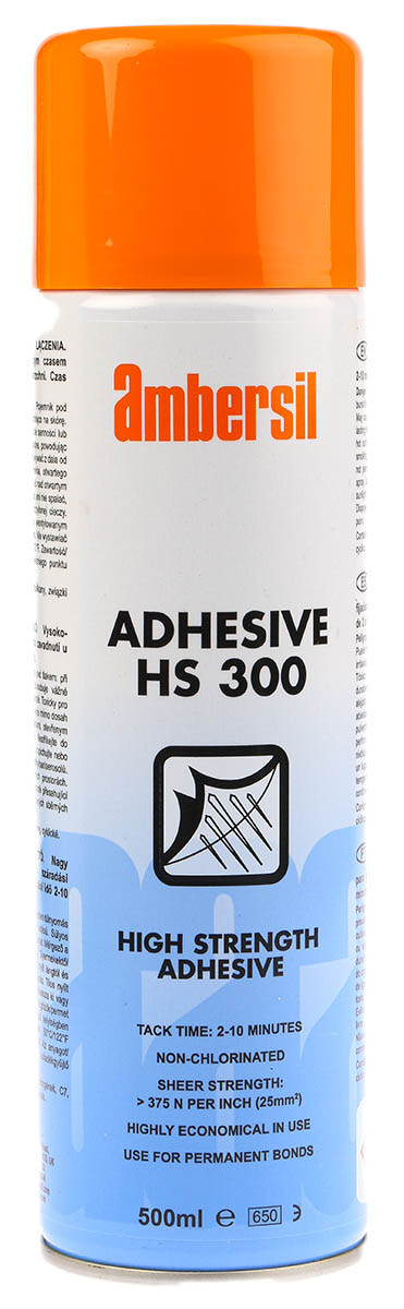 Ambersil HS 300 Liquid Adhesive, Transparent Amber, 500 ml