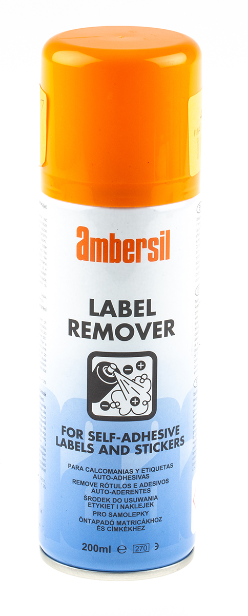 Ambersil 200 ml Aerosol Label Remover, Removes Label