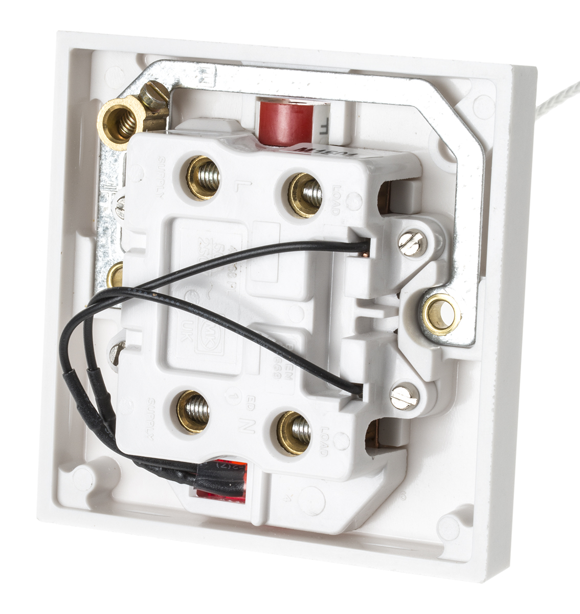 3164-whi MK Electric White Ceiling Switch 1 Way