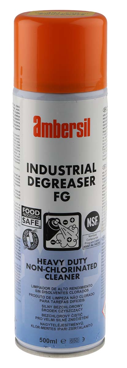 Ambersil Industrial Degreaser FG Solvent Degreaser 500 ml Aerosol