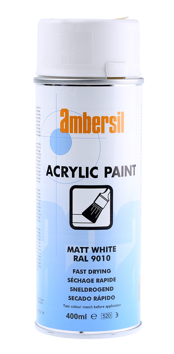 Ambersil 400 ml White RAL 9010 White Matt Spray Paint