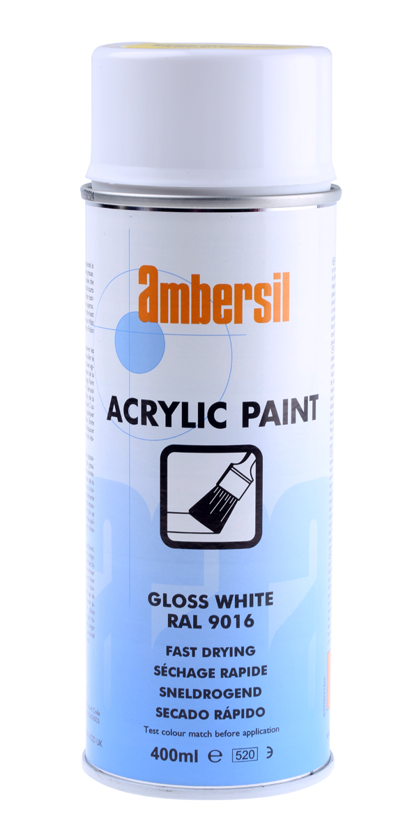 Ambersil 400 ml White RAL 9016 White Gloss Spray Paint