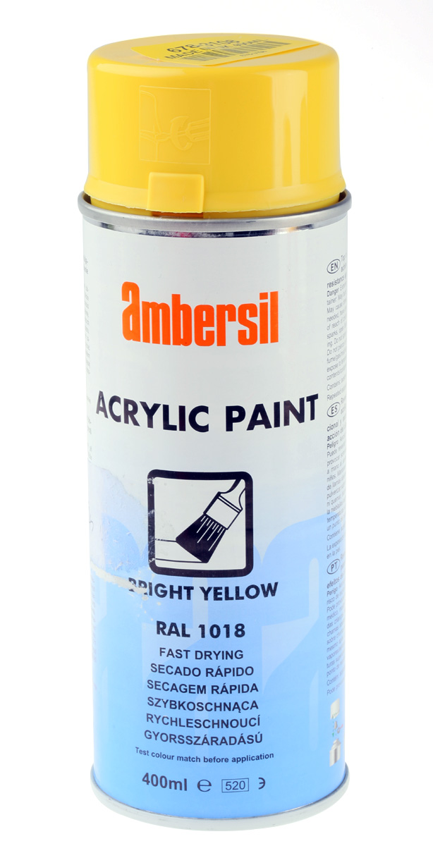 Ambersil 400 ml RAL 1018 Yellow Gloss Spray Paint