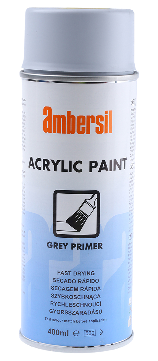 Ambersil 400 ml Black RAL 7035 Grey Gloss Spray Paint