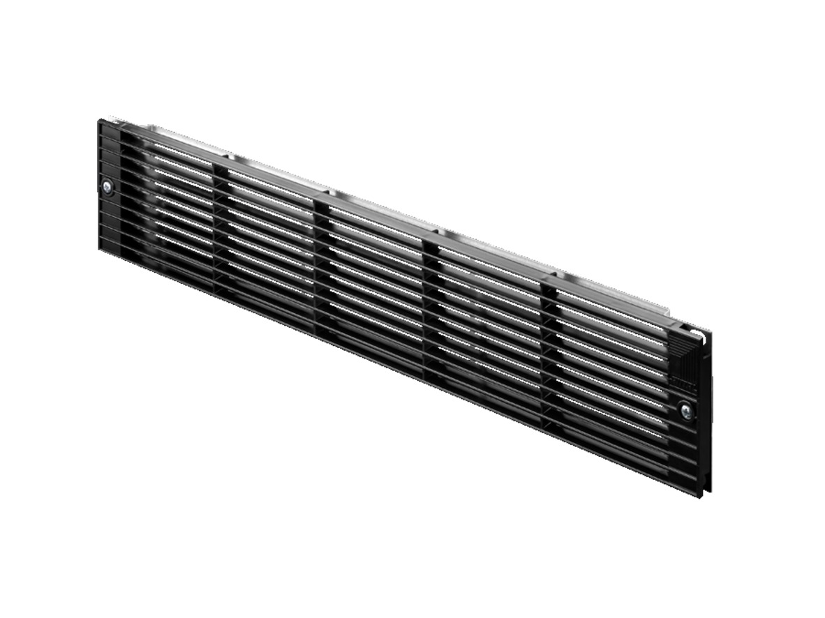 Rittal Black Ventilation Grill, 2 U 482.6mm
