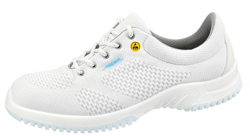 Abeba 31772 Unisex White Steel Safety Shoes, UK 10.5, EU 47