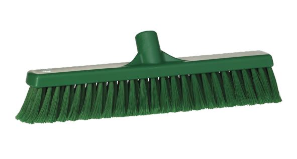Vikan Broom, Green With Polypropylene Bristles for Dry Areas
