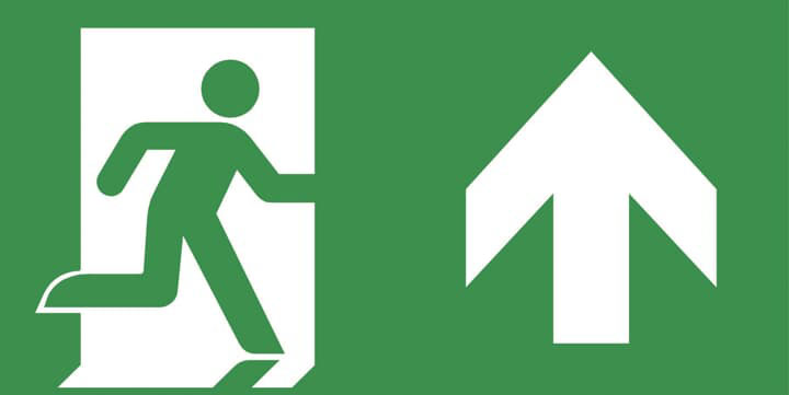 EMERGI-LITE Emergency Exit Legend for use with EMERGI-LITE Emergency Light