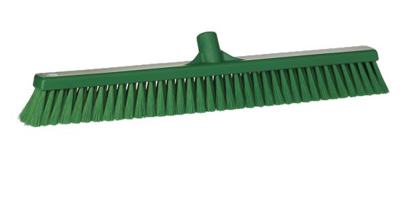 Vikan Broom, Green With Polypropylene Bristles for Dry Areas