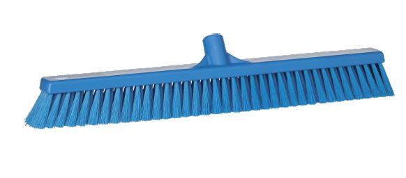 Vikan Broom, Blue With Polypropylene Bristles for Dry Areas