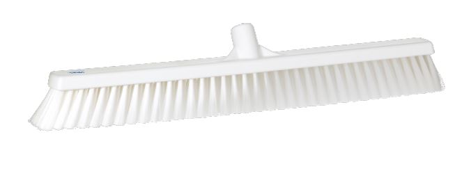 Vikan Broom, White With Polypropylene Bristles for Dry Areas