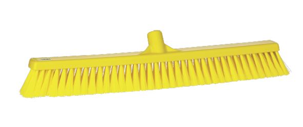 Vikan Broom, Yellow With Polypropylene Bristles for Dry Areas